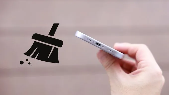 Vệ sinh loa ngoài và khởi động lại iPhone