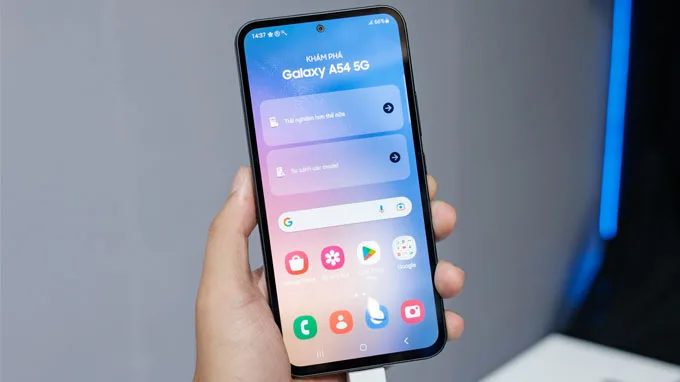 Màn hình Galaxy A54 5G hiển thị tuyệt đẹp