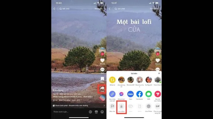 Bước 2: Cách đổi nhạc chuông báo thức iPhone bằng video Tiktok 