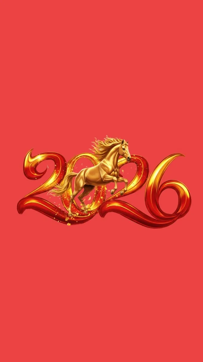 Hình nền chủ đề Tết Bính Ngọ 2026 cho điện thoại