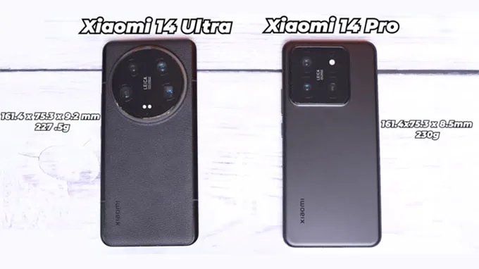 So sánh thiết kế Xiaomi 14 Pro và Xiaomi 14 Ultra