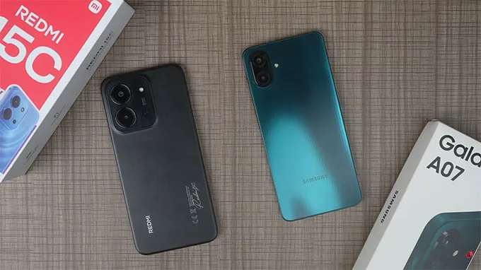 So sánh chi tiết Samsung Galaxy A07 và Redmi 15C