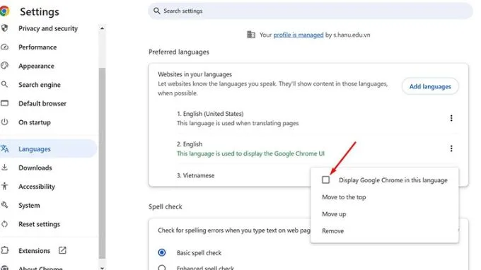 Cách cài đặt tiếng Việt cho Google Chrome trên máy tính