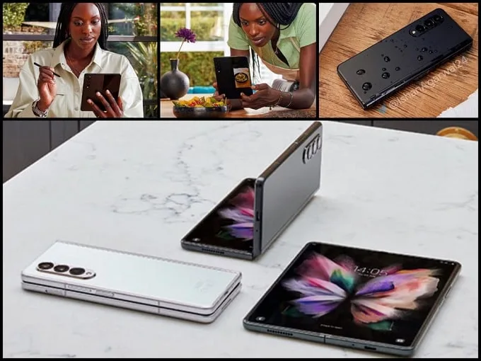 Galaxy Z Fold3 và Galaxy Z Flip3 xuất hiện trong hình ảnh với nhiều góc độ khác nhau