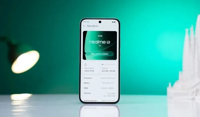 Đánh giá realme 16 5G về phần mềm