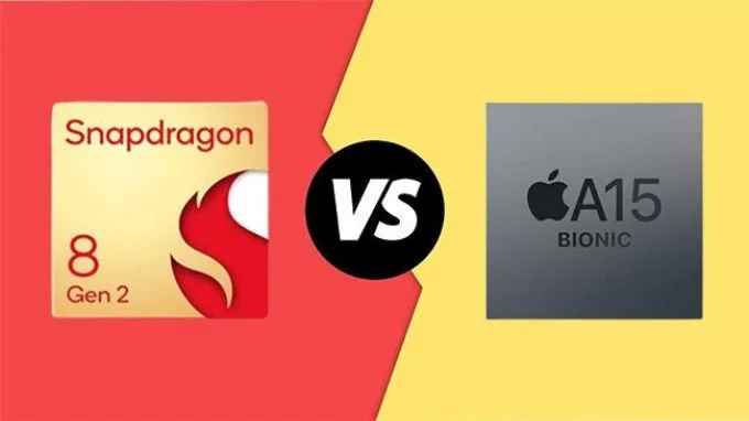 Snapdragon 8 Gen 2 và A15 Bionic
