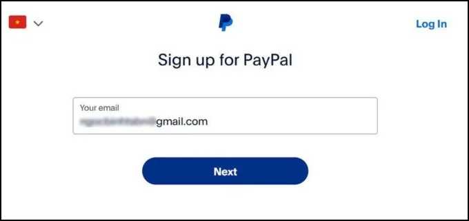 Bước 4 cách đăng ký PayPal