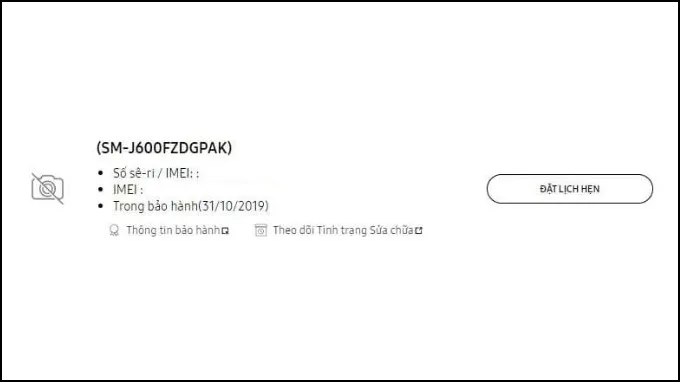 Đặt lịch hẹn bảo hành Samsung S24 trực tuyến