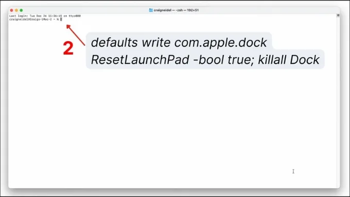 Cách đặt lại (reset) Launchpad bước 2