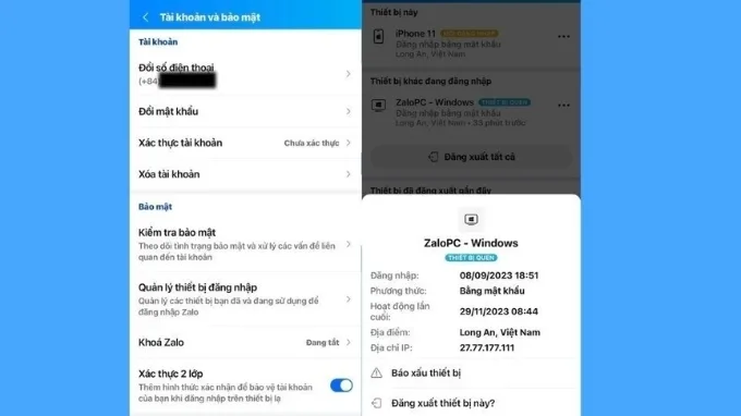Xóa các trình duyệt đã đăng nhập