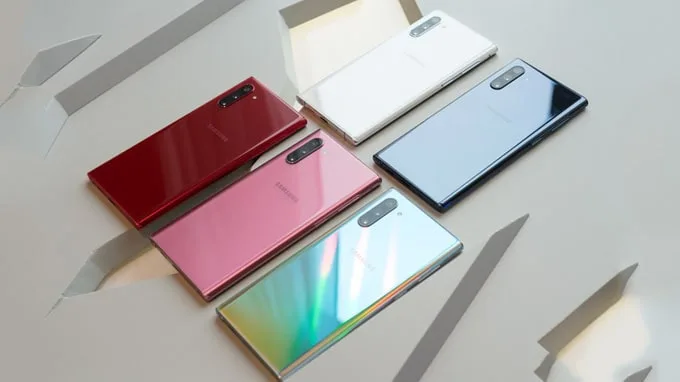 Galaxy Note 10 có mấy màu?