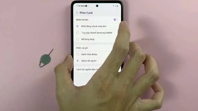 nhấn nút đúp là phím tắt trên Android