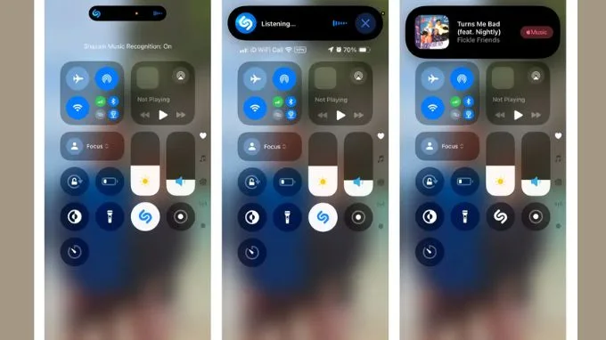 Tính năng nhận diện bài hát nhanh chóng