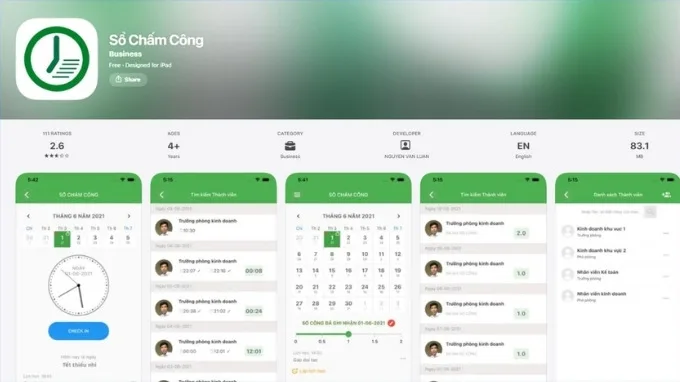 Sổ Chấm Công