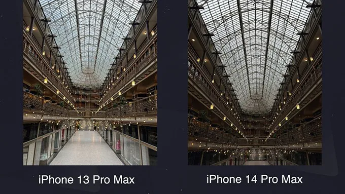 So sánh camera iPhone 14 Pro Max và iPhone 13 Pro Max: Chụp ảnh thiếu sáng