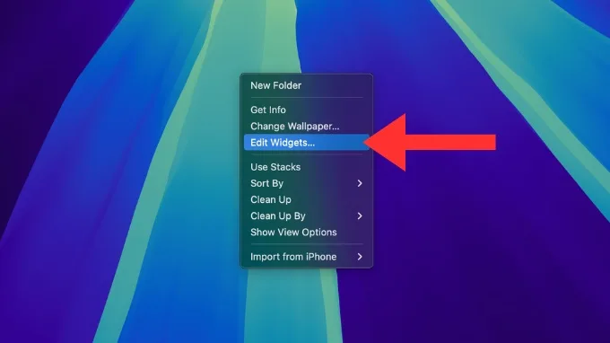 Cách thêm Widget trên màn hình chính MacBook