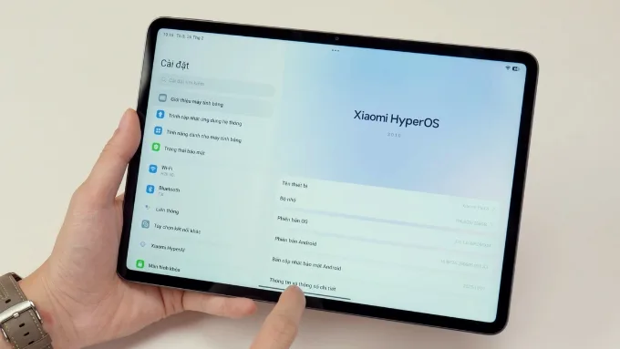 Xét về nền tảng phần mềm, Xiaomi Pad 8 chạy HyperOS 3 dựa trên Android 16