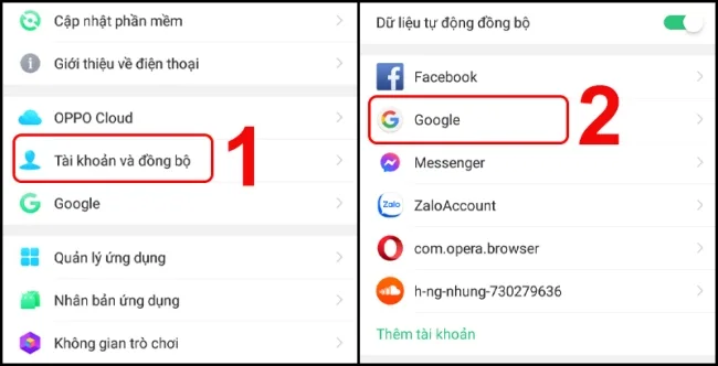 Đồng bộ danh bạ điện thoại Android lên Gmail