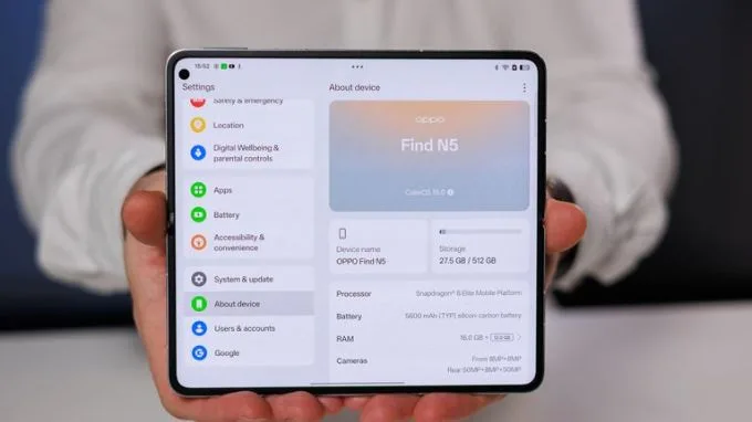 Đánh giá hiệu suất của Oppo Find N5