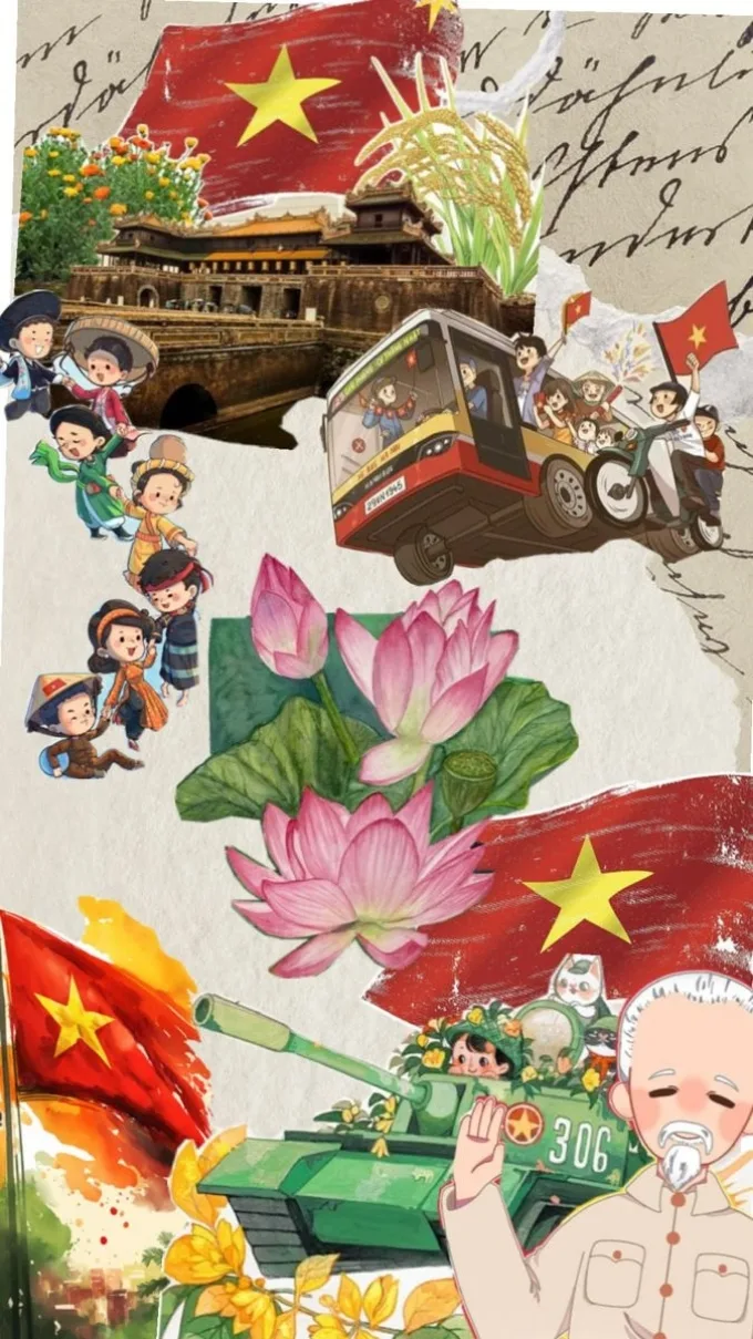 Hình nền lá cờ Việt Nam nghệ thuật