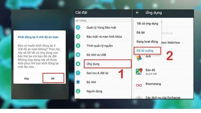 diệt virus trên điện thoại Android bằng chế độ an toàn