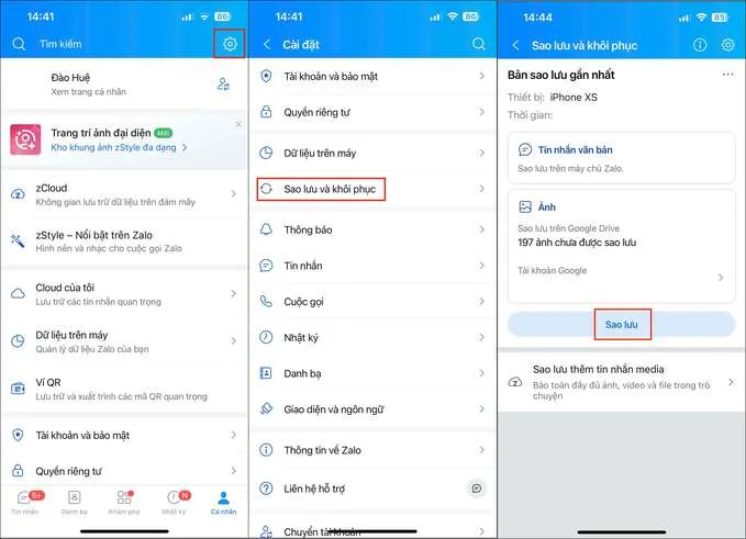 Cách sao lưu tin nhắn Zalo từ máy này sang máy khác