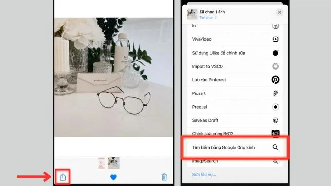 Cách tìm kiếm bằng hình ảnh trực tiếp trên iPhone