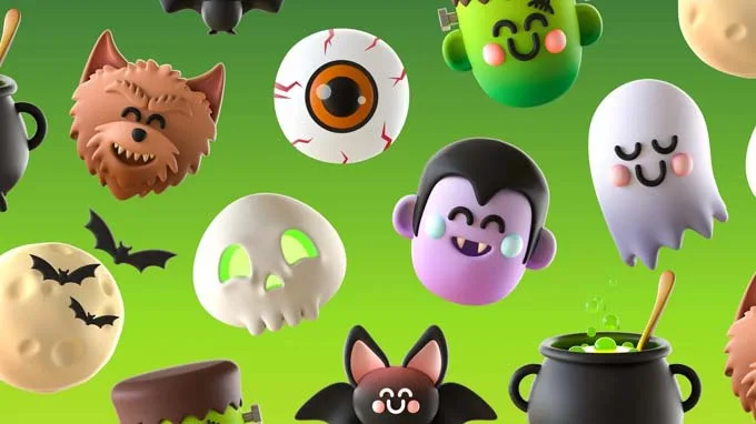 hình nền Halloween hoạt hình