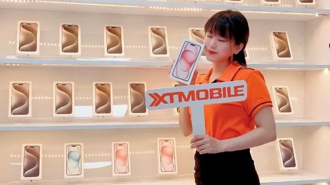 Mua iPhone 15 màu hồng chính hãng tại XTmobile