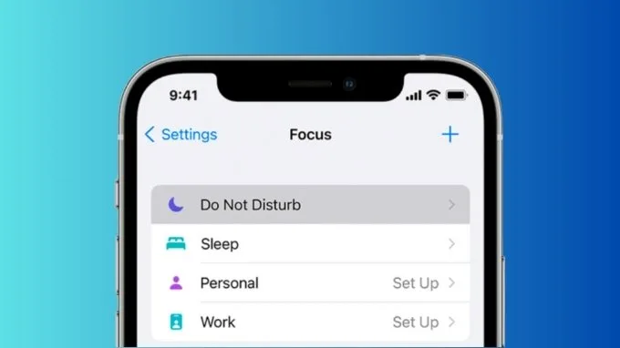 Tắt chế độ Không làm phiền trên iPhone 14 khi bị lỗi tự chuyển qua chế độ im lặng