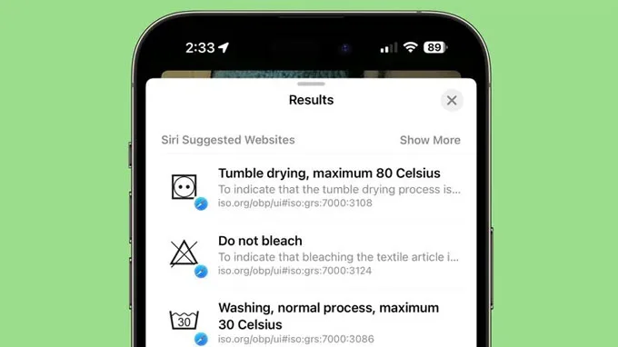 Ứng dụng Ảnh trong iOS 17 có thể xác định nhiều loại ký hiệu
