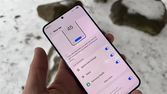 Now Bar trên One UI 8 sẽ mở rộng thêm nhiều tiện ích