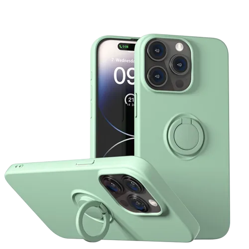Ốp lưng Mipow Ring Stand TPU Leather iPhone 15 Pro Max - hình ảnh sản phẩm