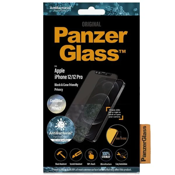 Kính cường lực PanzerGlass Tempered iPhone 12/12 Pro (CF CamSlider) - hình ảnh sản phẩm