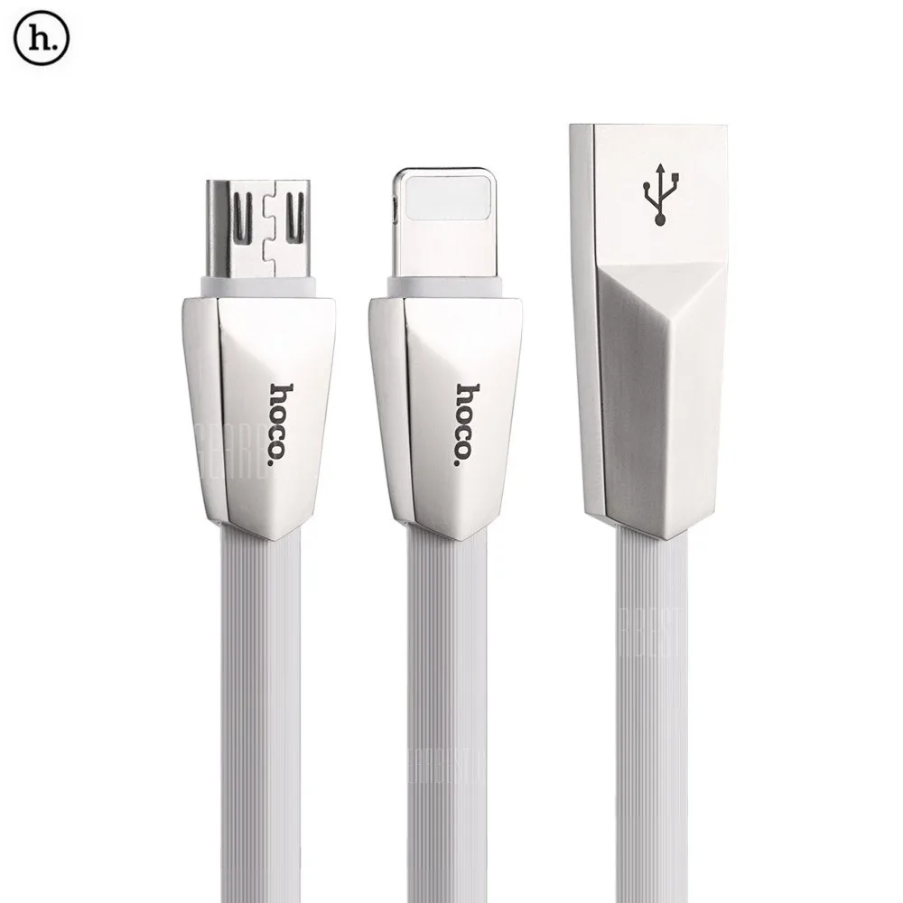 Cáp 2 đầu Hoco X4 (Lightning + Micro) - hình ảnh sản phẩm