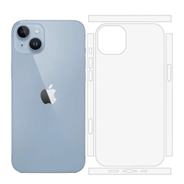 Miếng dán dẻo nhám PPF mặt sau iPhone 14 - hình ảnh sản phẩm