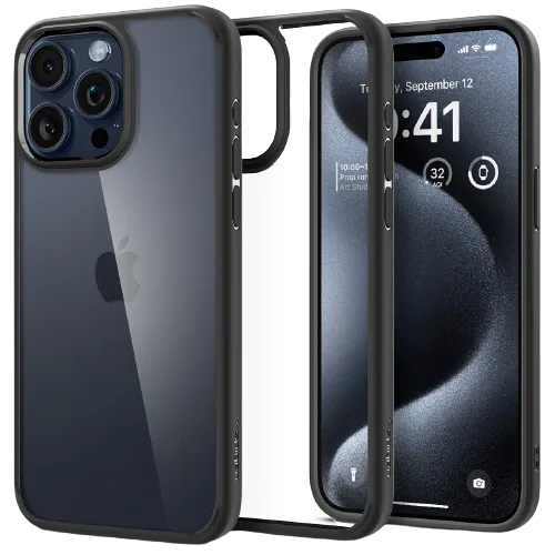 Ốp lưng Spigen iPhone 15 Pro Max Ultra Hybrid Crystal Clear - hình ảnh sản phẩm