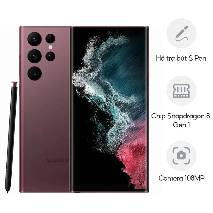 Samsung Galaxy S22 Ultra 5G (8GB|128GB) SM-S908U (Cũ 99%) - hình ảnh sản phẩm