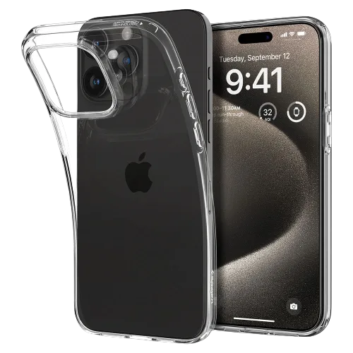 Ốp lưng Spigen Liquid Crystal iPhone 15 Pro Max Clear - hình ảnh sản phẩm