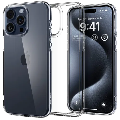 Ốp lưng Spigen Ultra Hybrid Crystal Clear iPhone 15 Pro Max - hình ảnh sản phẩm
