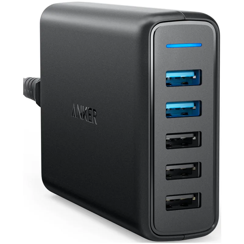 Sạc 5 Cổng Anker Powerport Speed 5, 63w, QC 3.0 - A2054 - hình ảnh sản phẩm