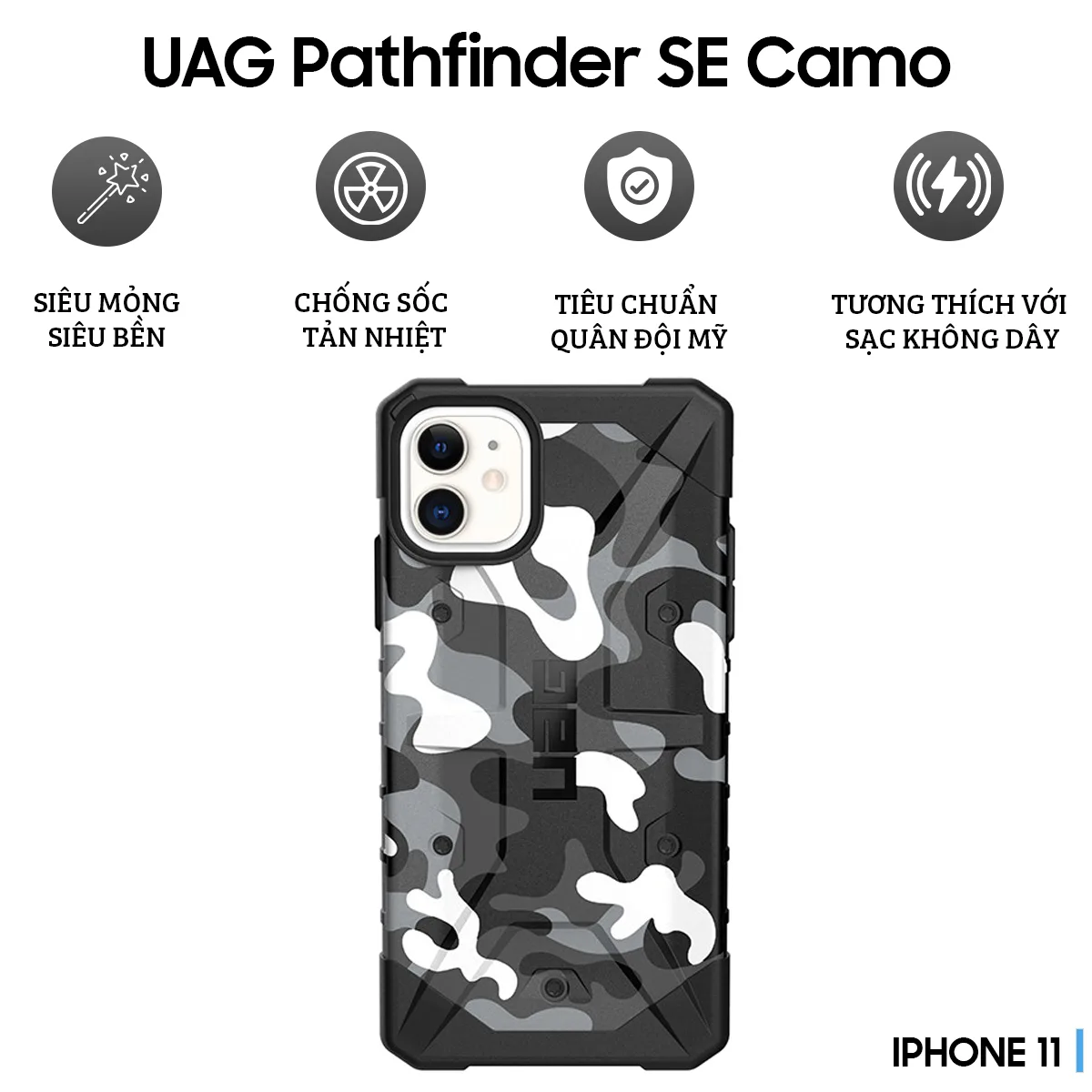 Ốp lưng UAG Pathfinder SE Camo iPhone 11 - hình ảnh sản phẩm