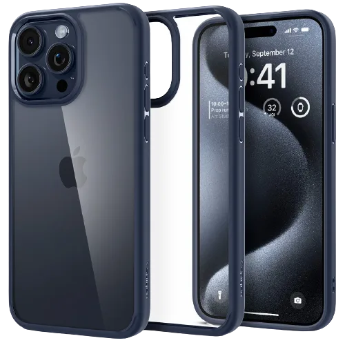 Ốp lưng Spigen Ultra Hybrid Matte Black iPhone 15 Pro Max - hình ảnh sản phẩm