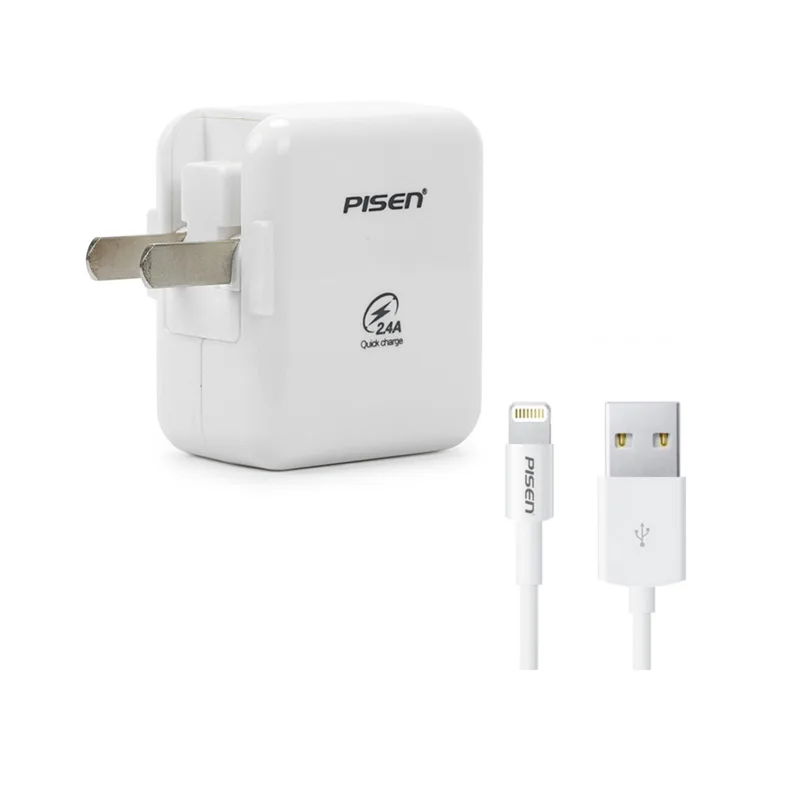 Bộ cáp sạc Lightning Pisen 2A - hình ảnh sản phẩm