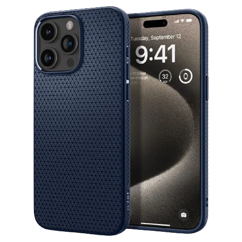 Ốp lưng Spigen Liquid Air Navy Blue iPhone 15 Pro Max - hình ảnh sản phẩm