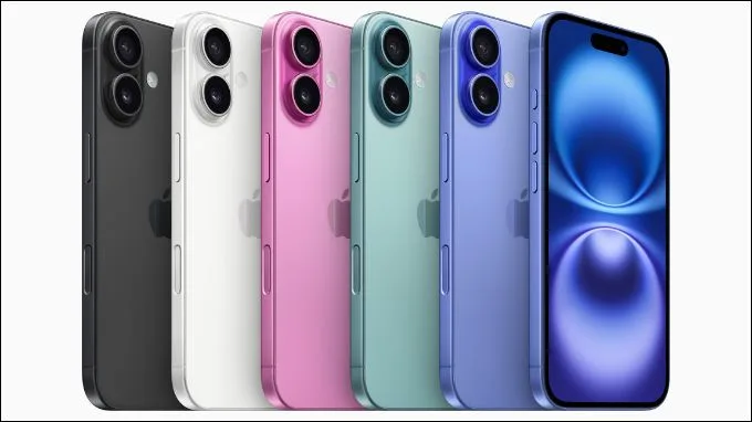 Thiết kế iPhone 16 256GB màu sắc tươi sáng