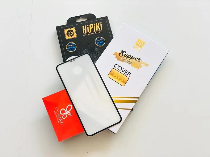 cường lực HiPiKi 6D iPhone Xs Max Full Black
