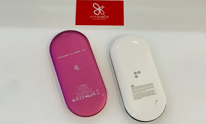 MiPow Power Cube X3 1000 Lightning có cổng vào USB Type C