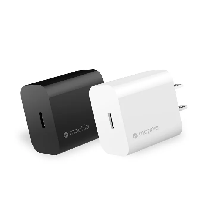 Củ sạc Mophie PD 18W USB-C có 2 màu đen và trắng