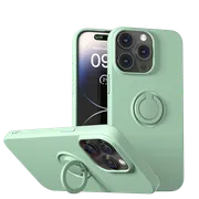Ốp lưng Mipow Ring Stand TPU Leather iPhone 15 Pro Max